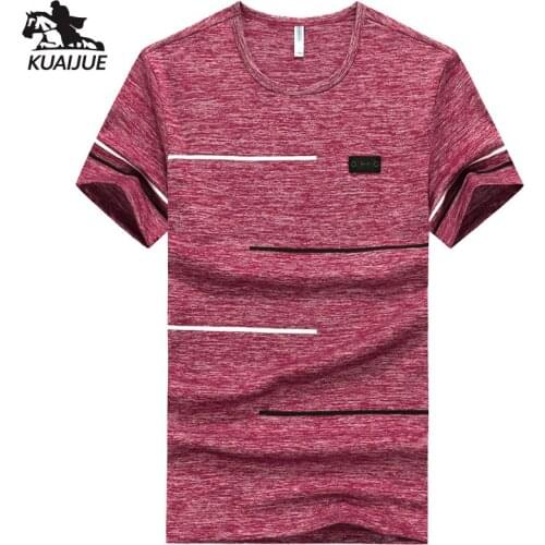 T-shirt men 6XL 7XL 8XL 9XL Summer New t-shirt Mens Short sleeve elastic force Top t-shirts casual stitching youth t-shirt A56
