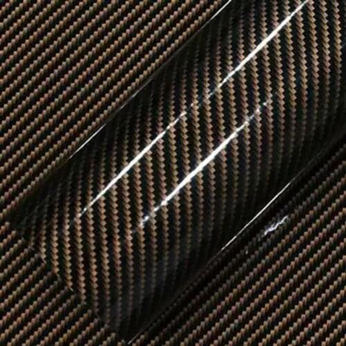 2D Glossy High Gloss Ultra Glossy Carbon Fiber Vinyl Sticker Drain Release Bubble Free Car Wrap Roll Film Motorcycle Black Decal