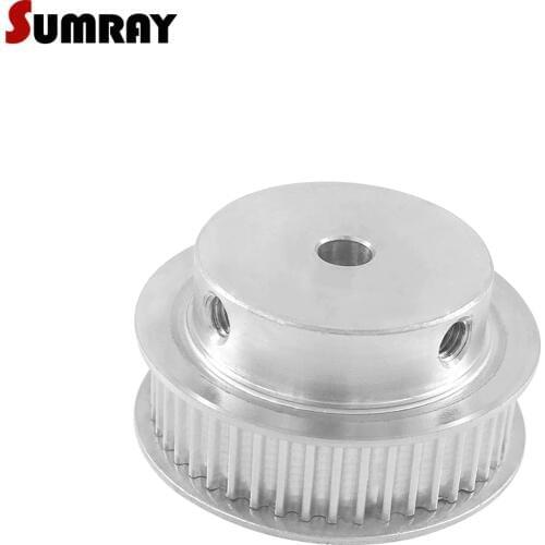 SUMRAY 3M 45T CNC Belt Pulley 6/6.35/7/8/10/12/14/15/16/17/19/20/25mm Inner Bore Gear Belt Pulley 11mm Belt Width Timing Pulley