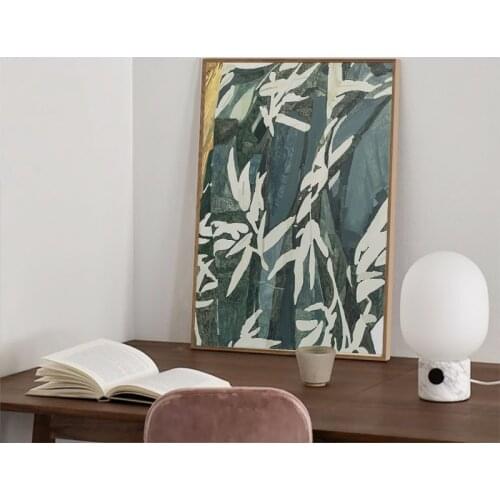 Simple Nordic Morandi color hand-painted watercolor beauty flower mural poster picture printing porch decorative painting