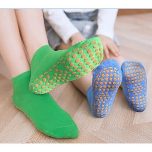 Non Slip Sports Yoga Socks Foot Massage New Baby Children Cotton Anti Skid Floor Socks Trampoline Socks Adult Comfortable Wear