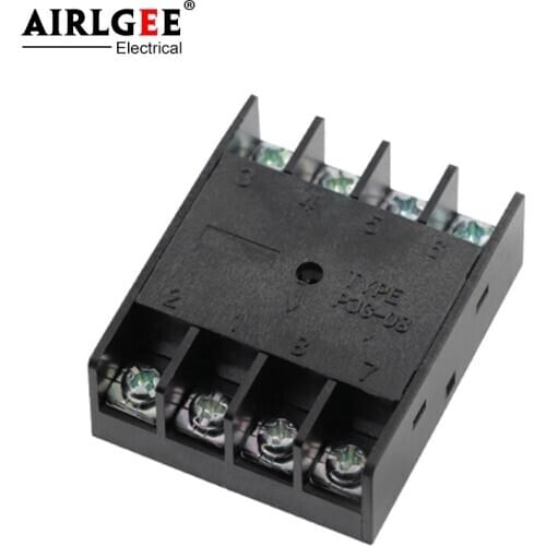 P3G-08 AC250V 10A Round 8 Pin Connector in Time Timer Relay Socket Base