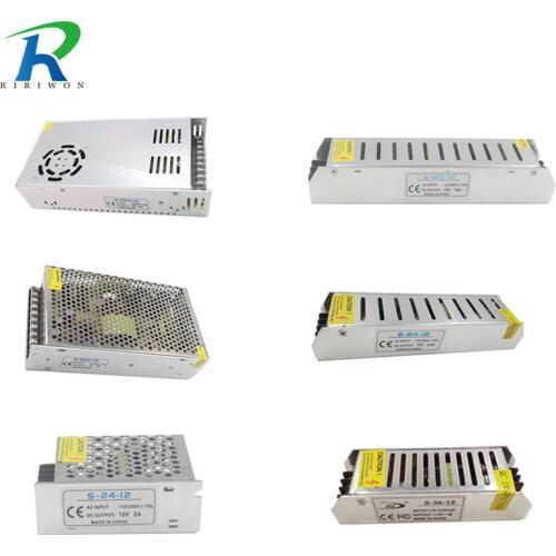 RiRi won DC 12V Power Supply 2A 3A 5A 6.5A 10A15A 20A 30A 33A Adapter Driver Charge Transformer Lighting for LED strip Light