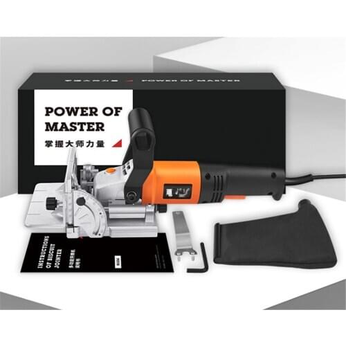 760W Biscuit Jointer Electric Tool Authentic Woodworking Tenoning Machine Biscuit Machine Puzzle Machine