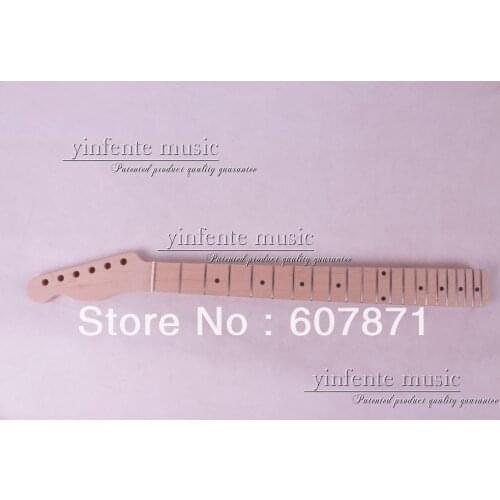 1 pcs left Unfinished electric guitar neck mahogany made maple fingerboard 05