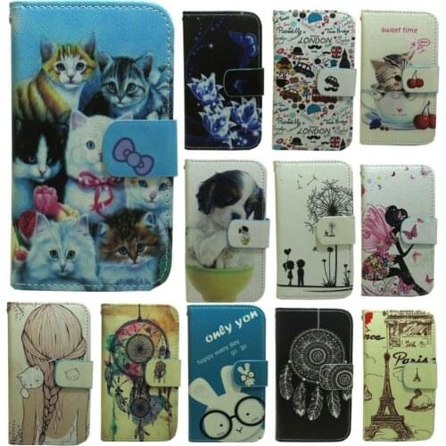 1x Butterfly Skull Flower Girl Wolf Cat Dog Seashell UK flag Wallet Flip case cover for Sony Xperia SP M35H C5302 C5303 C5306