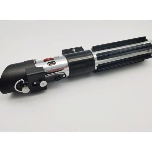 1PC Pixel Vader Ep4 Ep5 Loghtsaber Metal Handle 1 Inch Pixel Blade Smooth Swing Heavy Dueling With Character Nameplate Stand