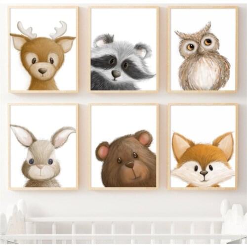 5d DIY Diamond Painting Rabbit Fox Deer Bear Bear Owl Raccoon Full Diamond Diamond Embroidery Animal Mosaic Set Home Decoration