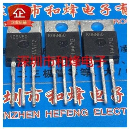 Free shipping 20PCS K06N60 SKP06N60 TO-220 600V 6A