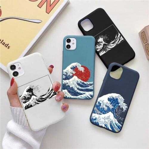 Surf Wave Cover For Samsung Galaxy A12 A21S A10 A20 A30 A20E A31 A40 A41 A50 A51 A70 A71 S9 S10 S20 FE S21 Ultra Plus TPU Cover