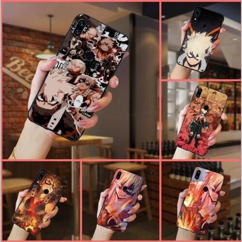 Anime Katsuki Bakugo BNHA Phone Case For Xiaomi Redmi note 7 8 9 t k30 max3 9 s 10 pro lite