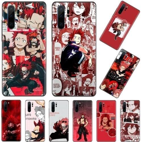 Kirishima My hero academia anime Phone Case For Huawei P9 P10 P20 P30 Pro Lite smart Mate 10 Lite 20 Y5 Y6 Y7 2018 2019