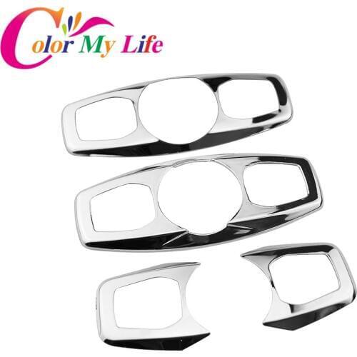 Color My Life Car Reading Light Sequin Reading Lamp Cover Trim Sticker for Ford Focus 3 4 MK3 MK4 Mondeo Kuga Escape Everest