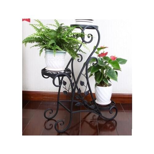 Wrought iron flower, The balcony floor, wrought iron multilayer jardiniere