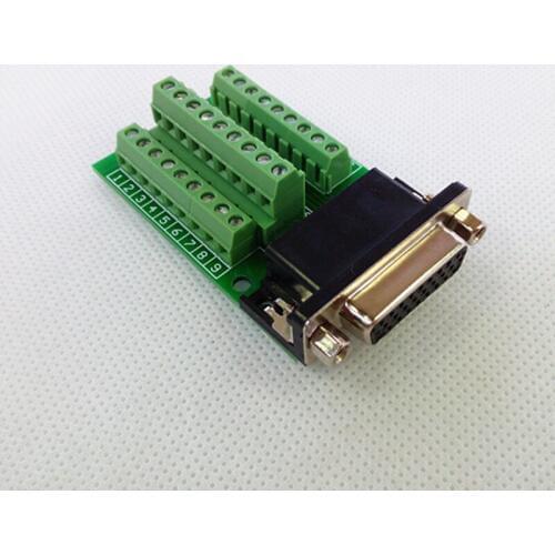 DB26 Female Breakout Board, DSUB Header Breakout Board, Terminal Block DSUB Module