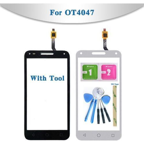 5.0" For Alcatel One Touch U5 3G 4047D 4047G 4047 OT4047 OT4047D Touch Screen Digitizer Sensor Outer Glass Lens Panel