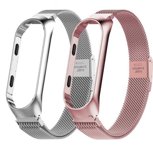 For Amazfit Band 5 Strap Wrist Metal Bracelet Screwless Stainless Steel MIband for Mi Band 5 6 Strap Wristbands Pulseira