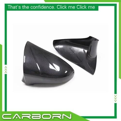 Gloss Black Carbon Fiber Car Side Rearview Mirror Cover For-Lexus NX IS LS CT GS RC/RCF 2011-2016 Add On/Replacement Style L/RHD