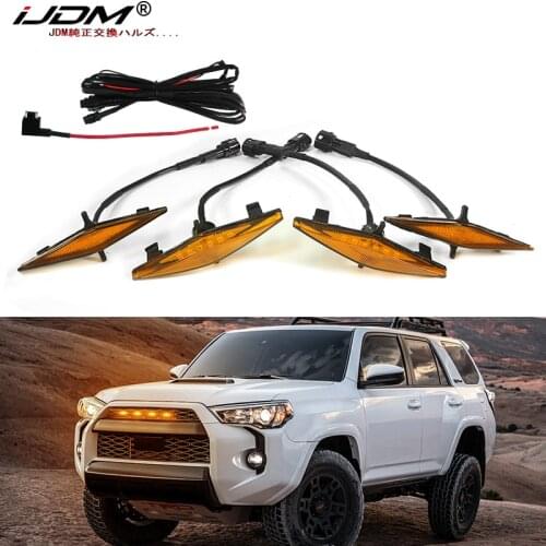 IJDM Amber Front Grille Lighting for Toyota 4Runner TRD Pro Grille 2014-2019,Including SR5 TRD off-road Limited TRO Pro.Includes