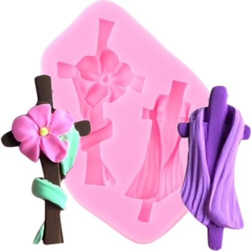Halloween Cross Silicone Mold DIY Party Fondant Cake Decorating Tools Chocolate Gumpaste Molds Polymer Clay Candy Resin Moulds
