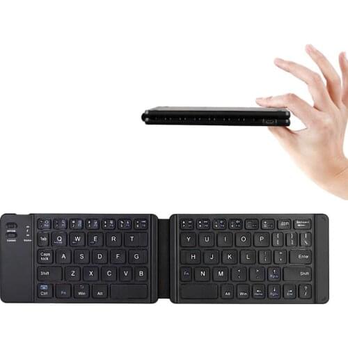 Light-Handy Mini Wireless Bluetooth Folding Keyboard,Foldable Wireless Keypad for IOS/Android/Windows ipad Tablet phone
