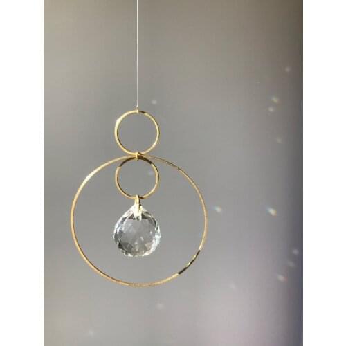 Mini Planets Sun Catcher Window Decoration Feng Shui Crystal Ball Rainbow Maker Home Decorate Pleasant Room Wall Suncatcher