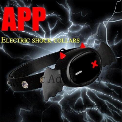 NEW Little Devil Collar APP Remote Control Restraint BDSM Neck Electric Shock Collars Adult Game Sex Toys For Women Men Couples