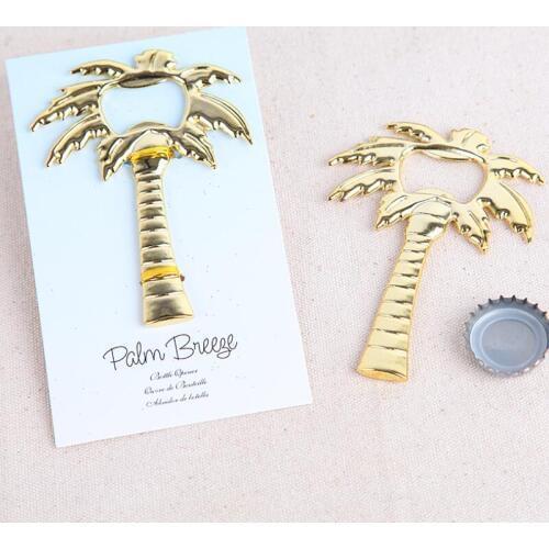 Golden Palm Tree Beer Openers Palm Breeze Bottle Opener Wedding Favors Party Favors Free Shipping LX8292
