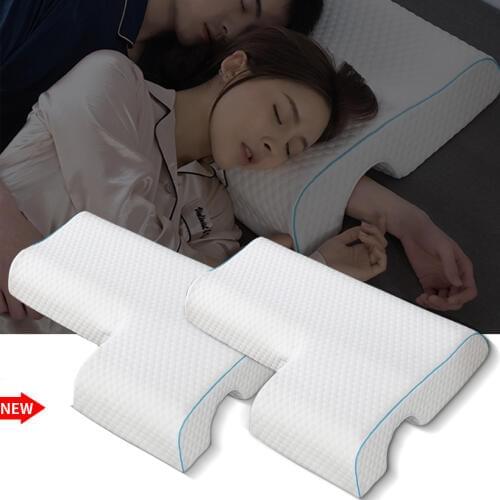 QCZX Memory Foam Bedding Pillow Slow Rebound Pressure Pillow Health Neck Couple Pillow Multifunction Anti-pressure Hand Pillow