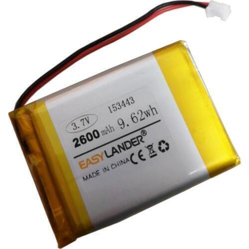 153443 3.7V 2600mAh Polymer Li-ion Battery For Bluetooth Speaker Tablet PC iPAQ E-Book Power Bank PDA DVD Consumer