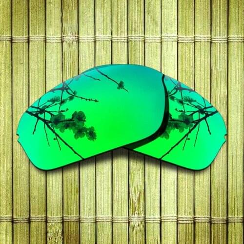 Polarized Replacement Lense For-Oakley Half Wire 2.0 Sunglasses Frame True Color Mirrored Coating - Green Options