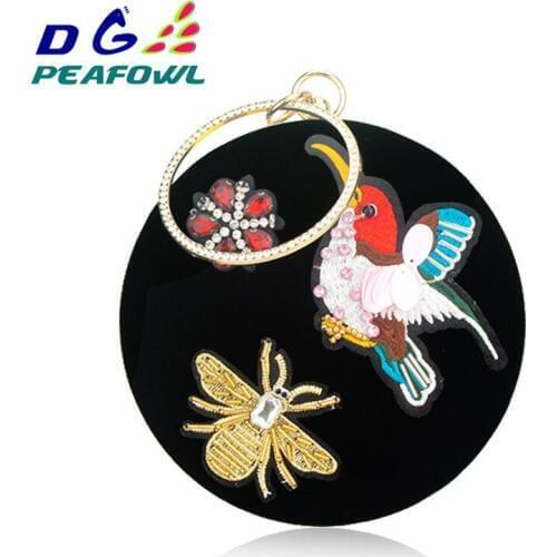 Casual Embroidery Animal Prints Wristlets Women Day Clutches Evening Bags Metal Wristlets Clutch Purse Wedding Party Handbag