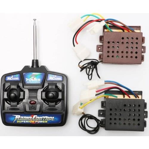 1set 27MHZ 4CH Remote Controller Kit with 6V 12V Receiver Board for RC Kids Driving Childrens Electric Cars Steering Control