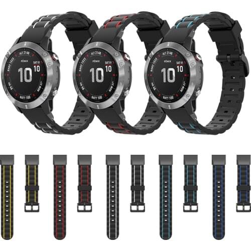 Quick Release 22mm 26mm Wrist Band Strap for Garmin Fenix 6 6X Pro/TACTIX DELTA/Fenix5 5X plus/MARQ QuickFit Silicone Watchband