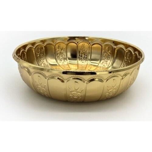 Modern Authentic Ottoman Motif Bath Bowl-Golden yellow trinket baratija حلية орнаментальный