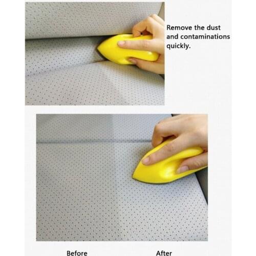 Car Leather Seat Care Detailing Clean Nano Brush Auto Interior Wash Accessories