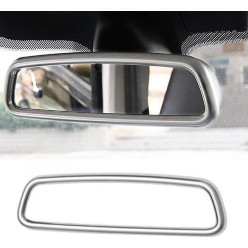 JEAZEA New Interior Rear View Reaview Mirror Cover Trim for Land Rover Range Rover Sport Evoque Discovery 4 Volvo XC60 V60 S40 S