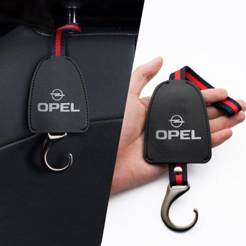 1/2PCS Car Decoration Accessories Car Seat Back Hooks Hanging Bag Rack For Opel Astra H G J Insignia Mokka Zafira Car Styling