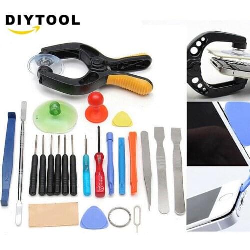 22 in 1 Mobile Phone Screwdriver Tablet LCD Screen Opening Plier Suction Cup Pry Glasses Repair Kit Set Tools For Smartphone