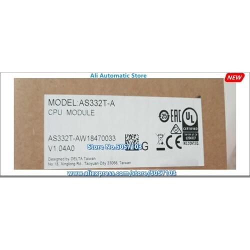 AS332T-A 16DI 16DO (NPN) 6 Groups Of 200KAB Phase Input 6 Axes 200KAB Phase Output 128K Step Capacity Built-in Ethernet Port