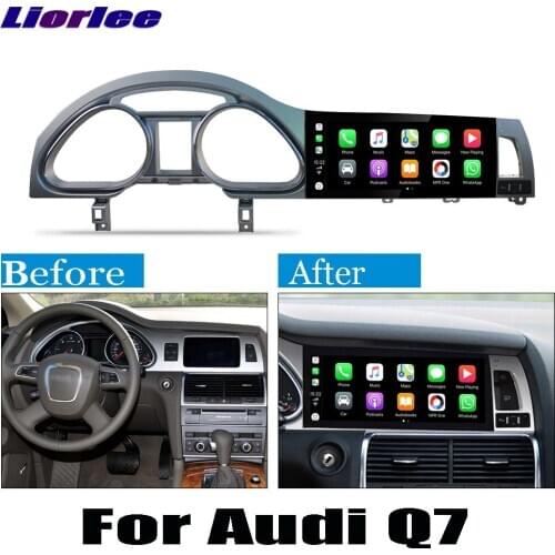 Liorlee For Audi Q7 4L 2005-2015 10.25"Car automobile Android radio Audio GPS Navigation Multimedia Player Touch Display Screen