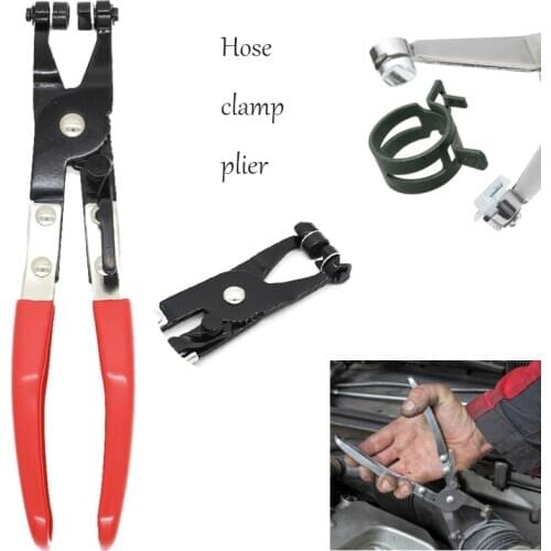 Automotive Water Pipes Hose Removal Repair Tool Straight Throat Pipe Clamp Flat Band Ring Type Vehicle Alicate