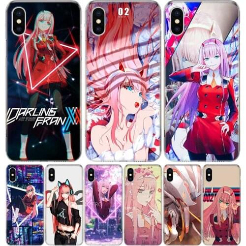 ZERO TWO 002 Darling In The Franxx Case For iPhone 12 11 Pro 7 6 X 8 6S Plus XS MAX + XR 5S SE 10 Ten Art TPU Cover Phone Coque