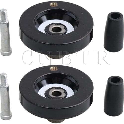 CNBTR 2 x Lead Screw Rod Hand Wheel Hand Tool for Lathe Milling Machine 63x8mm