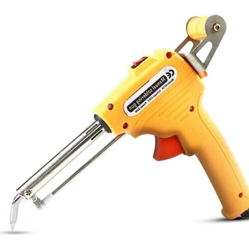 110V/ 220V 60W External Heating Soldering Iron Manual Feed Electric Soldering Iron Portable Welding Repair Tool, US, EU Plug