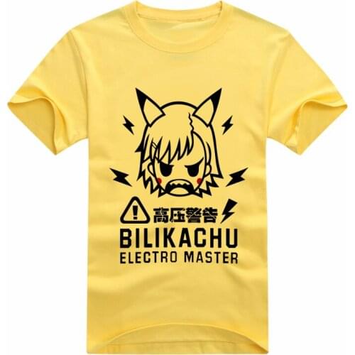 Toaru Kagaku no Railgun T shirt Anime Misaka Mikoto Cosplay T-shirts summer tshirt Tops Men Tees