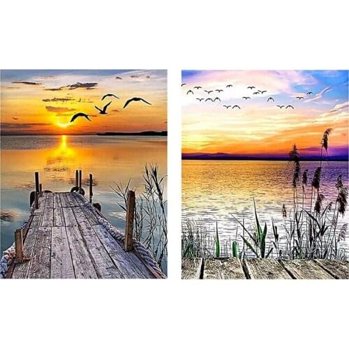 Oil Painting By Numbers Kit DIY Canvas Painting with Drawing Paintwork and Paintbrushes for Adults Beginner Arts Craft