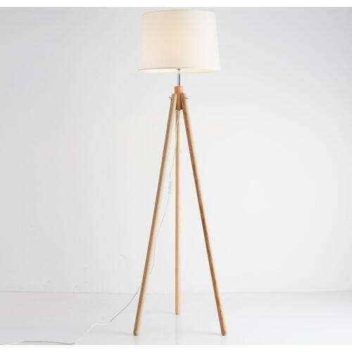 Nordic Wood Tripod Floor Lamp Modern Led Standing Lamps for Living Room Bedroom Office Home Decor Wooden Floor Light Fixtures