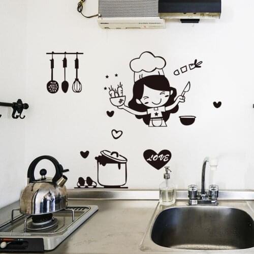 Wall Stickers Kitchen Vinyl Wall Decals for Kitchen English Quote Home Decor Art Decorative Stickers PVC Dining Room For Bar PVC