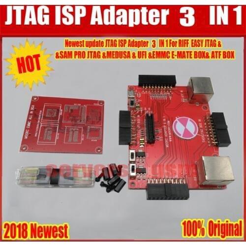 Newest Original JTAG ISP Adapter ALL IN 1 For RIFF EASY JTAG SAM PRO JTAG MEDUSA EMMC E-MATE BOX ATF BOX